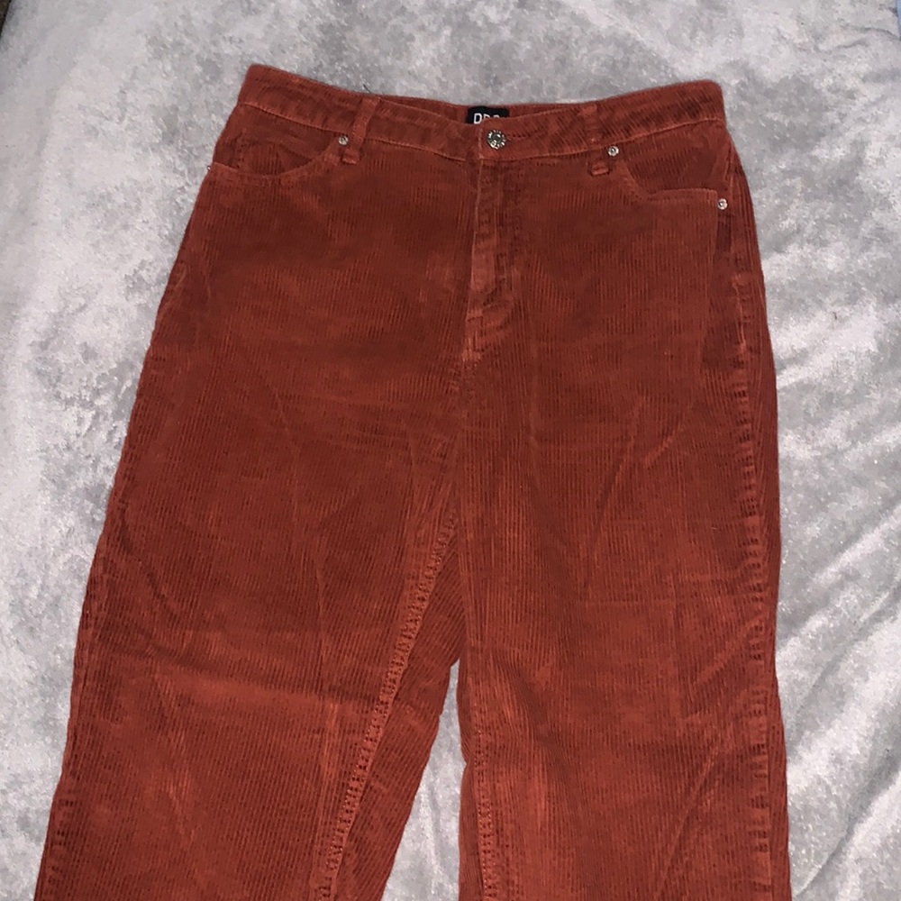 BDG Maroon corduroy mom jeans